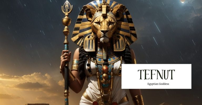 Tefnut: The Goddess of moisture, rain and dew