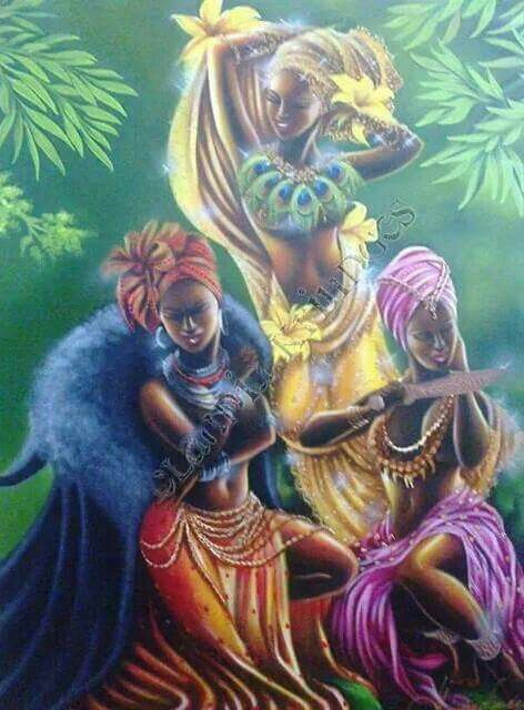 The sisters Oya, Oba, and Oshun